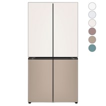 [색상선택형] LG전자 디오스 오브제컬렉션 상냉장 4도어 냉장고 글라스 875L 방문설치, M873GBC031S
