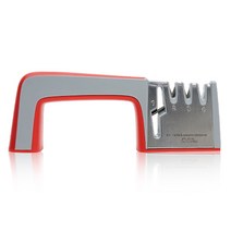 엘엘리빙 수동 가정용 주방 가위 칼갈이 그레이레드, 1개