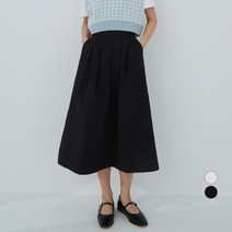 아피나르 데일리 핀턱 밴딩 롱 스커트