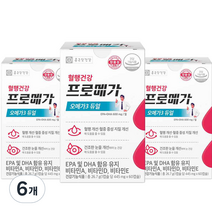 종근당건강 프로메가 장용성 오메가3 듀얼 26.7g, 60정, 6개