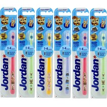 조르단 유아 칫솔 버디1, 랜덤 발송, 6개