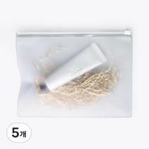 PVC 지퍼백 반투명원단 투명지퍼 고리없음 25호10p, 5개
