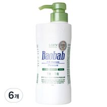 로픈 바오밥 21차 프리미엄 샴푸 건성 일반두피용, 500g, 6개