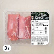 제주 파머스팩 흑돼지 안심 덩어리, 600g, 3개