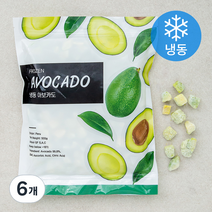 냉동 아보카도 (냉동), 500g, 6개