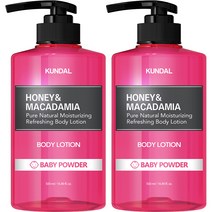 쿤달 퓨어 바디로션 베이비파우더향, 500ml, 2개