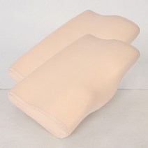 게티홈 3D 통풍 에어매쉬 입체형 경추 메모리폼 베개 2p, 베이지