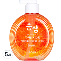 순샘 구연산 자몽 주방세제, 500ml, 5개