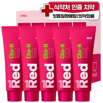 아케이 리빙 레드 차크치약, 110g, 5개