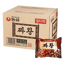농심 짜왕 4개입, 134g, 8개