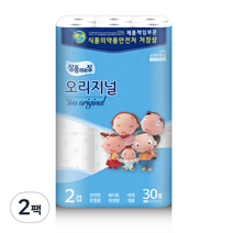 잘풀리는집 2겹 오리지널 화장지 35m, 30롤, 2팩