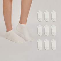 노디자인 여성용 스트롱 무지 발목 양말 10켤레