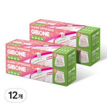 기본에 프레시키퍼 슬라이딩 지퍼백 핑크에디션 대형, 대(L), 12개