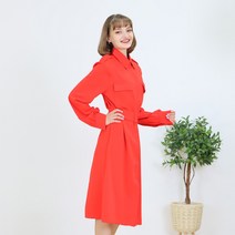 페이퍼먼츠 카라포켓 벨티드 벨트 코트 셔츠 원피스 12963