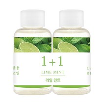 더허브샵 차량용 디퓨져 리필오일 50ml, 라임민트, 2개
