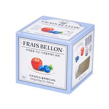 프레벨롱 국산 과일 퓨레 2p, 사과블루베리, 100g, 2개