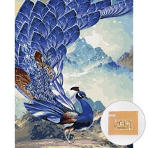 아트조이 DIY 명화 그리기 세트 40 x 50 cm 세로형, 푸른 공작의 산책
