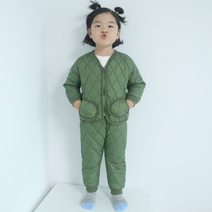 아동용 토리동동 깔깔이 누빔 상하 세트