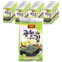 광천맛김 해달음 광천 녹차올리브 도시락김, 4g, 24개입