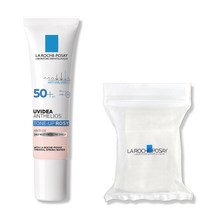 라로슈포제 유비데아 안뗄리오스 톤업 로지 선크림 SPF50+ PA++++ 30ml + 화장솜 30매, 1세트