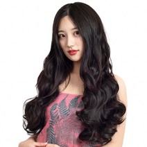 U자 오픈형 웨이브 반가발, 네츄럴블랙, 1개