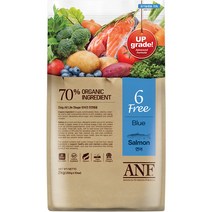 ANF 전연령 독 식스프리 블루 연어 건식사료, 2kg, 2개