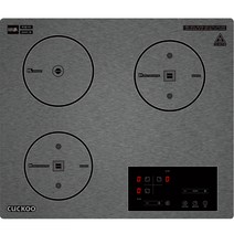 본사직영 쿠쿠 3구 하이브리드 인덕션 레인지 CIHR-D3415MFB, 없음