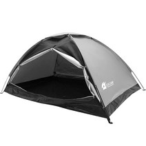 조아캠프 돔형 텐트, 블랙, 1-2인용