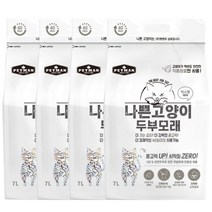 와루이네코 나쁜고양이 응고형 고양이 두부모래 믹스향, 7L, 4개