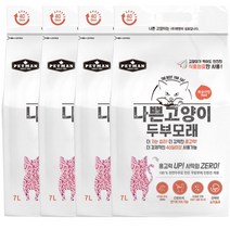 와루이네코 나쁜고양이 두부모래 복숭아향, 7L, 4개