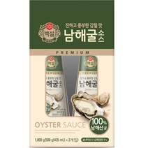 백설 남해굴소스, 500g, 2개