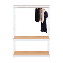 스피드랙 V2 봉1 3단행거 1200 x 500 x 1800 mm, 화이트