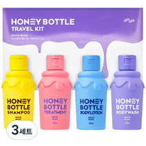 아유아유 허니보틀 트래블 키트 화이트 머스크향 4종 세트, 3세트
