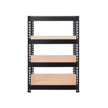 스피드랙 V2 스탠드 선반 4단 700 x 300 x 1200 mm, 블랙
