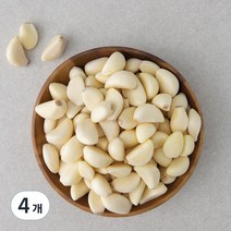 유기농 인증 국내산 깐마늘, 500g, 4개