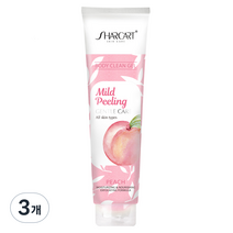 샤카트 페이스 바디 각질 제거 필링젤 복숭아향, 310ml, 3개