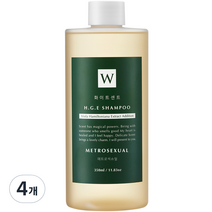 화이트센트 향기좋고 부드러운 고영양 HGE 퍼퓸 샴푸 메트로섹슈얼, 350ml, 4개