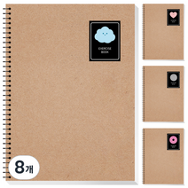 영아트 크라프트 연습장 80p, 랜덤발송(스티커), 8개