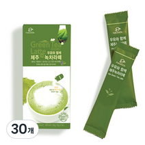 우유와 함께 제주 녹차 라떼 분말, 18g, 5개, 6개