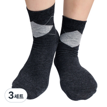풋인솔 뒤꿈치 보습 실리콘 각질양말 회색 1켤레, 3세트, 진회색