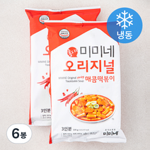 미미네 오리지널 매콤 떡볶이 (냉동), 570g, 6봉