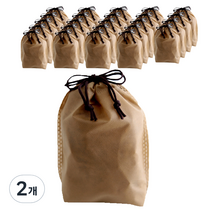 부직포 복주머니 더스트백 25 x 35 cm 25p, 카라멜, 2개