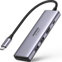 베이식스 USB C타입 HDMI 6in1 맥북 멀티 허브 TW6A덱스, 혼합색상