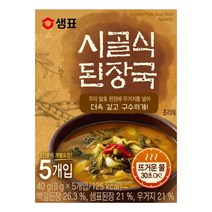 샘표 즉석 시골식된장국, 40g, 1개