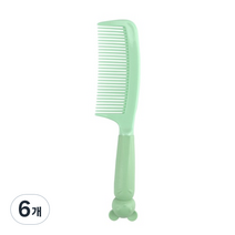 더웨일 마카롱 깜찍 애니멀 빗, 6개, 민트쥐돌이