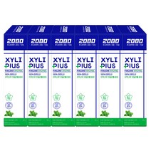 2080 주니어 자일리 플러스 치약, 80g, 6개