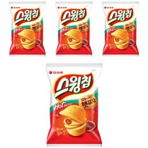 오리온 스윙칩 볶음고추장, 124g, 4개