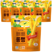 베베쿡 더 맛있는 빼빼롱뻥 과자, 구운옥수수, 40g, 5개