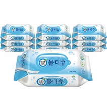 깨끗한나라 페퍼민트 물티슈 리필형, 70매, 10팩
