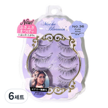 미슈블루밍 속눈썹 퓨어라인업 4쌍, 36호 퓨어윙크, 6세트